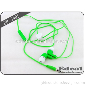 Excellent Quality earphone with mic and 3-button volume control for mobile phone nice to customers show
